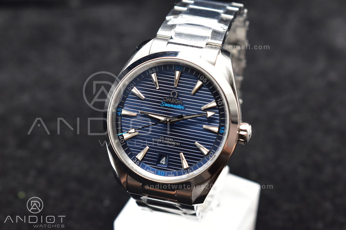 Aqua Terra 150M SS VSF 1:1 Best Edition Blue Dial On SS Bracelet A8900